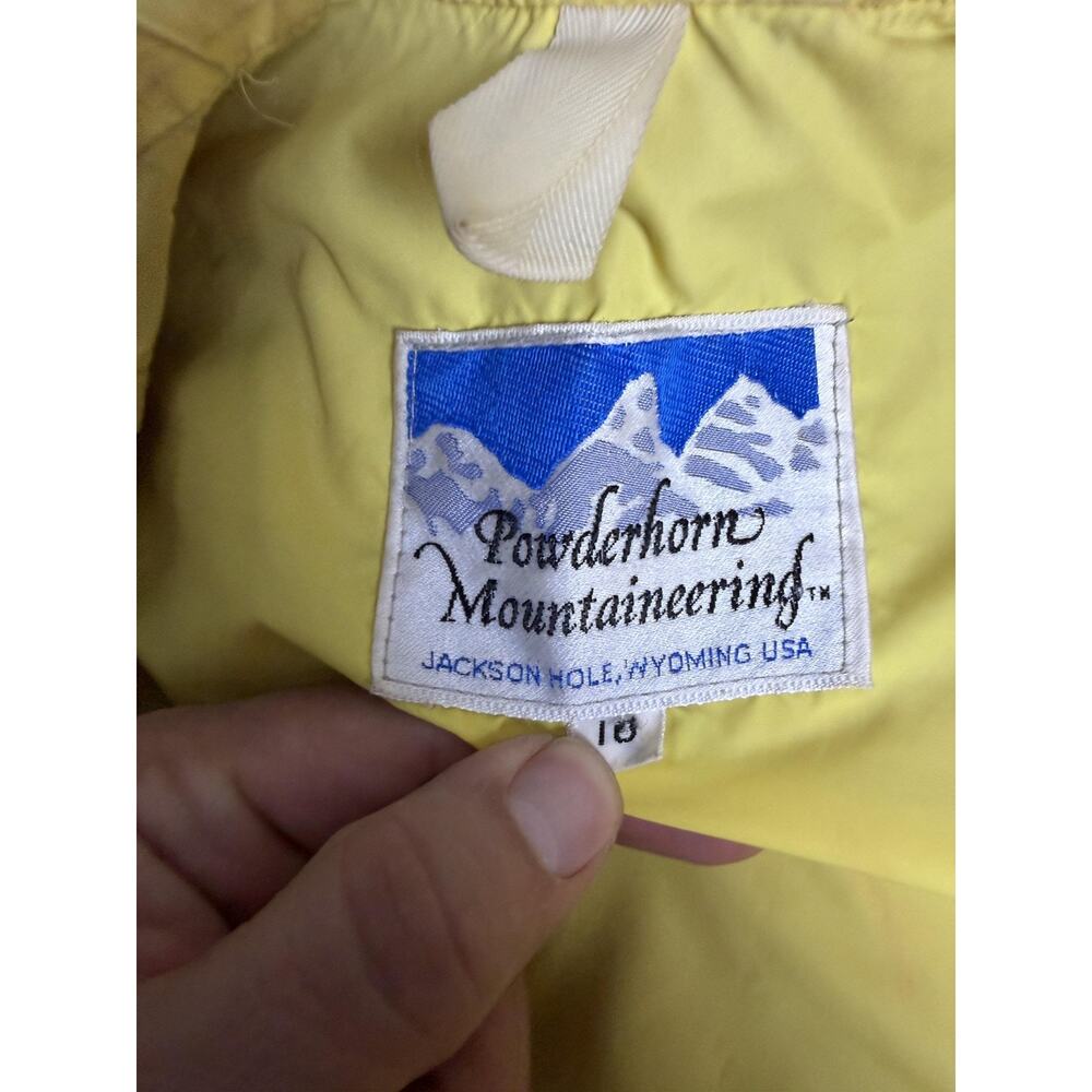 Vintage Powderhorn Mountaineering Coat Womens 10 Red Blue Hooded Ski Parka USA - Picture 8 of 16
